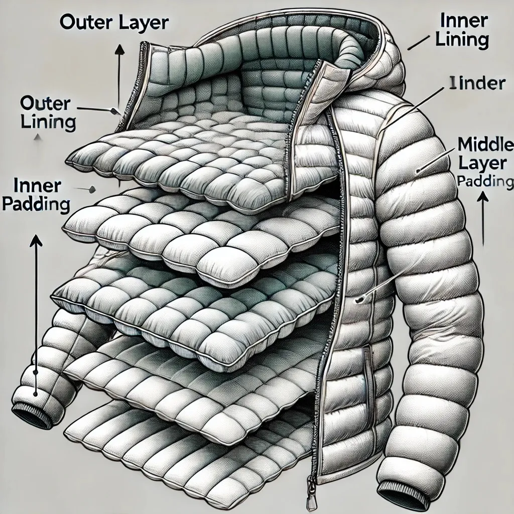padding layers for jacket